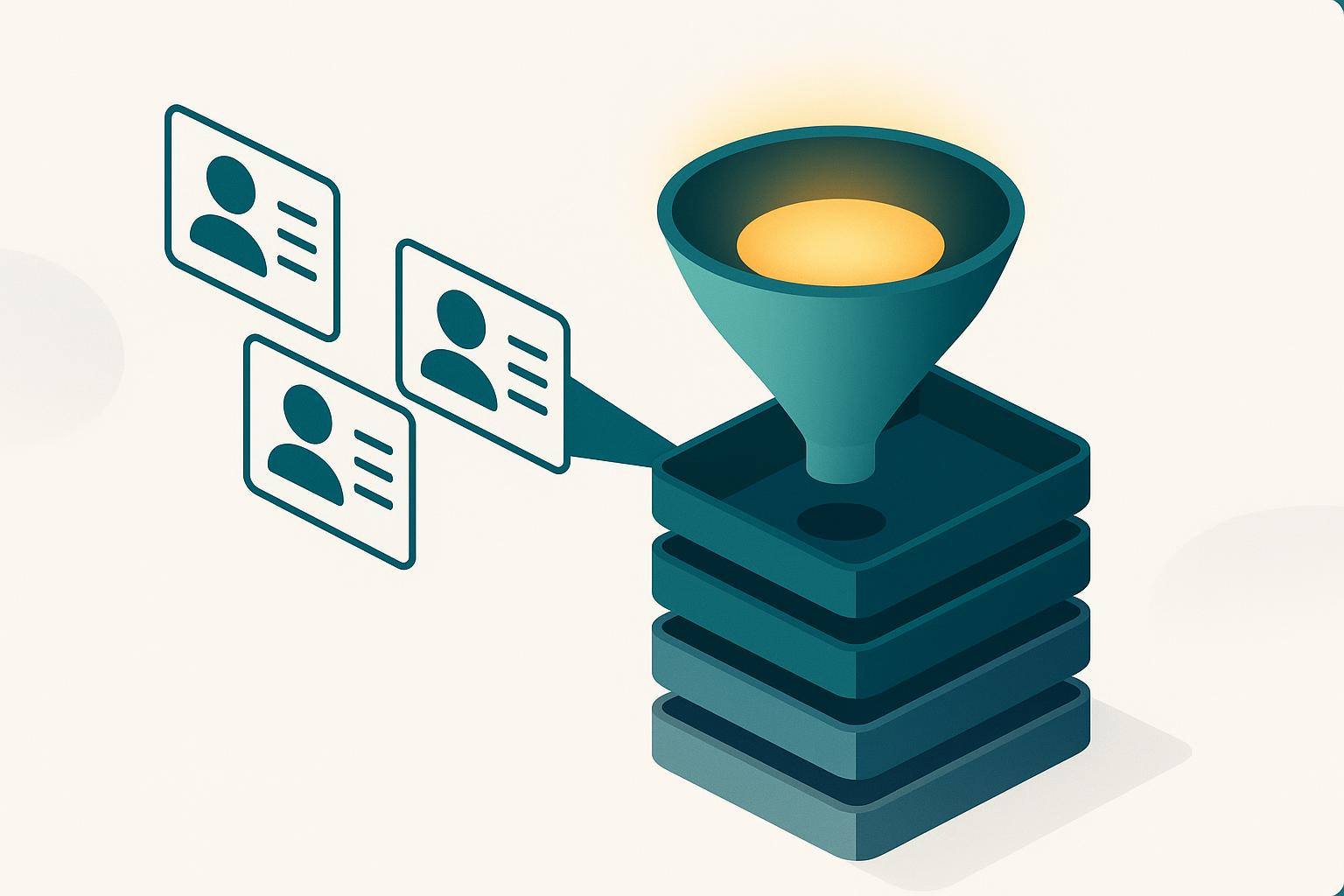 Follow Up Boss contacts flowing into five Ace Smart List buckets ranked by AI Win Score